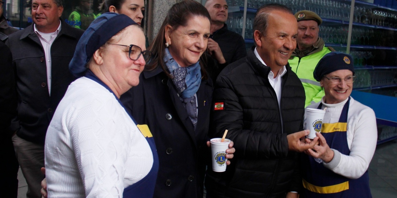 Governador do Estado, Jorginho Mello, participa do sétimo dia da 35ª Festa Nacional do Pinhão, antes de viagem à Ásia