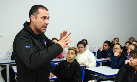 Defesa Civil leva noções de segurança e proteção para estudantes da Emeb Ondina Neves Bleyer