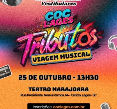 Aulão de Revisão do COC Lages promete uma verdadeira viagem musical pelos anos 80, 90 e 2000
