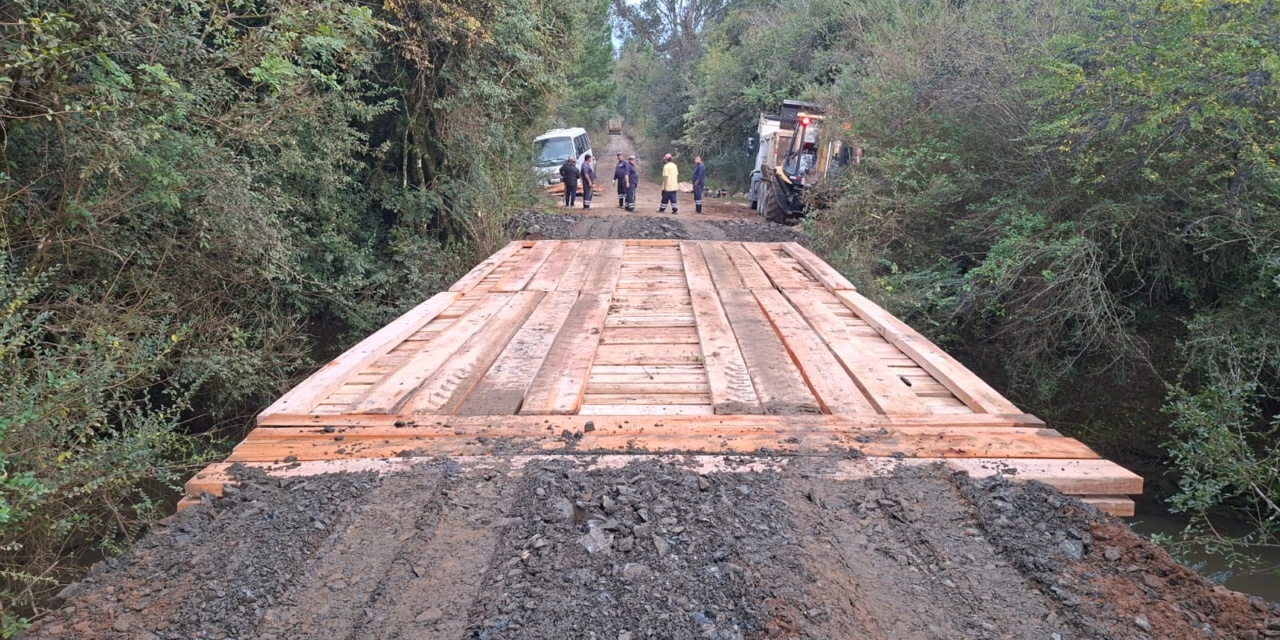 Prefeitura de Lages reconstrói mais de 20 pontes de madeira somente neste ano