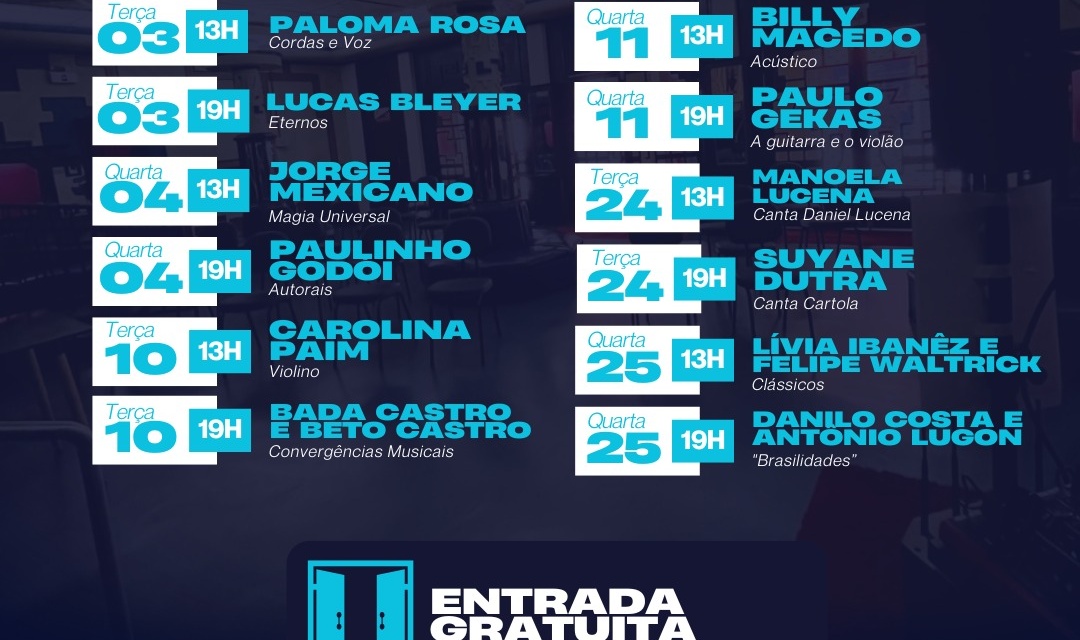 Foyer do Teatro Marajoara retoma programação cultural