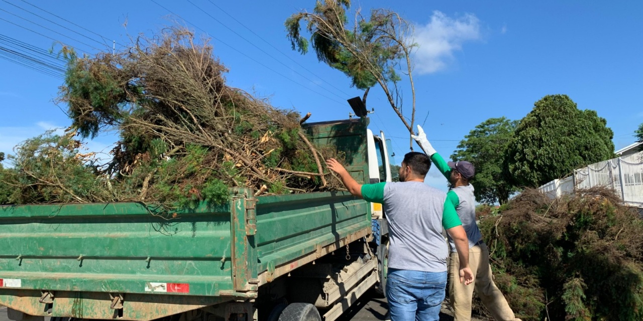 Prefeitura de Otacílio Costa realiza 2º Mutirão de Recolhimento de Galhos no perímetro urbano