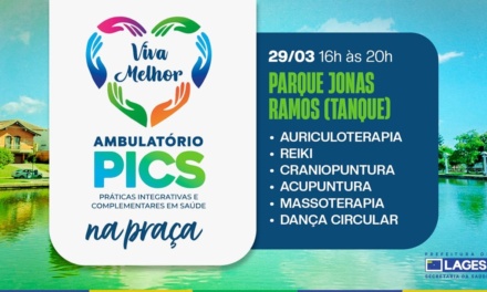 PICS na Praça leva práticas integrativas à comunidade neste domingo