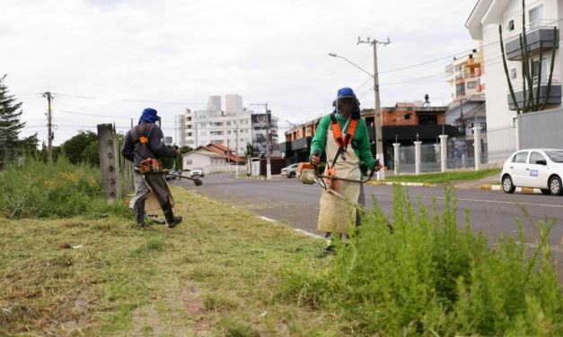 Roçada em ação: Lages tem frentes de trabalho em vários bairros