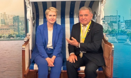 Mário Motta se reúne com ministra alemã e fortalece diálogo com empresários catarinenses na Hannover Messe