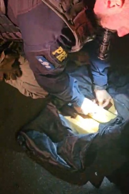 Fiscalização apreende de maconha e cocaína escondidas em bolsa na BR-101 sul