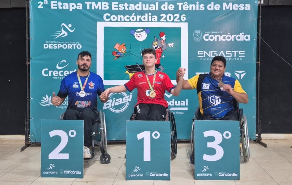 Atletas de Lages conquistam quatro medalhas em etapa do Circuito Estadual de Tênis de Mesa
