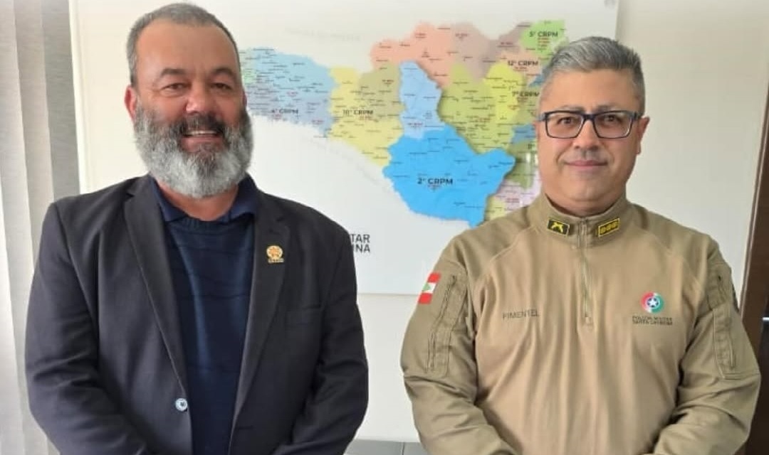 Aprasc discute demandas regionais dos praças com o comando do 2º CRPM