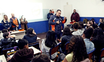 Projeto Defesa Civil nas Escolas já alcança 522 alunos em onze unidades do Sistema Municipal de Educação em Lages