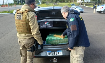 Comboio com 360 quilos de maconha é interceptado no Meio-Oeste catarinense
