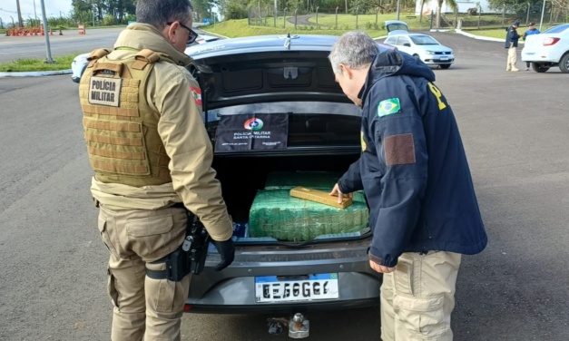 Comboio com 360 quilos de maconha é interceptado no Meio-Oeste catarinense